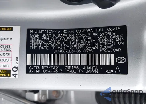 2016 Scion Im from USA, damaged, VIN JTNKARJE3GJ500335